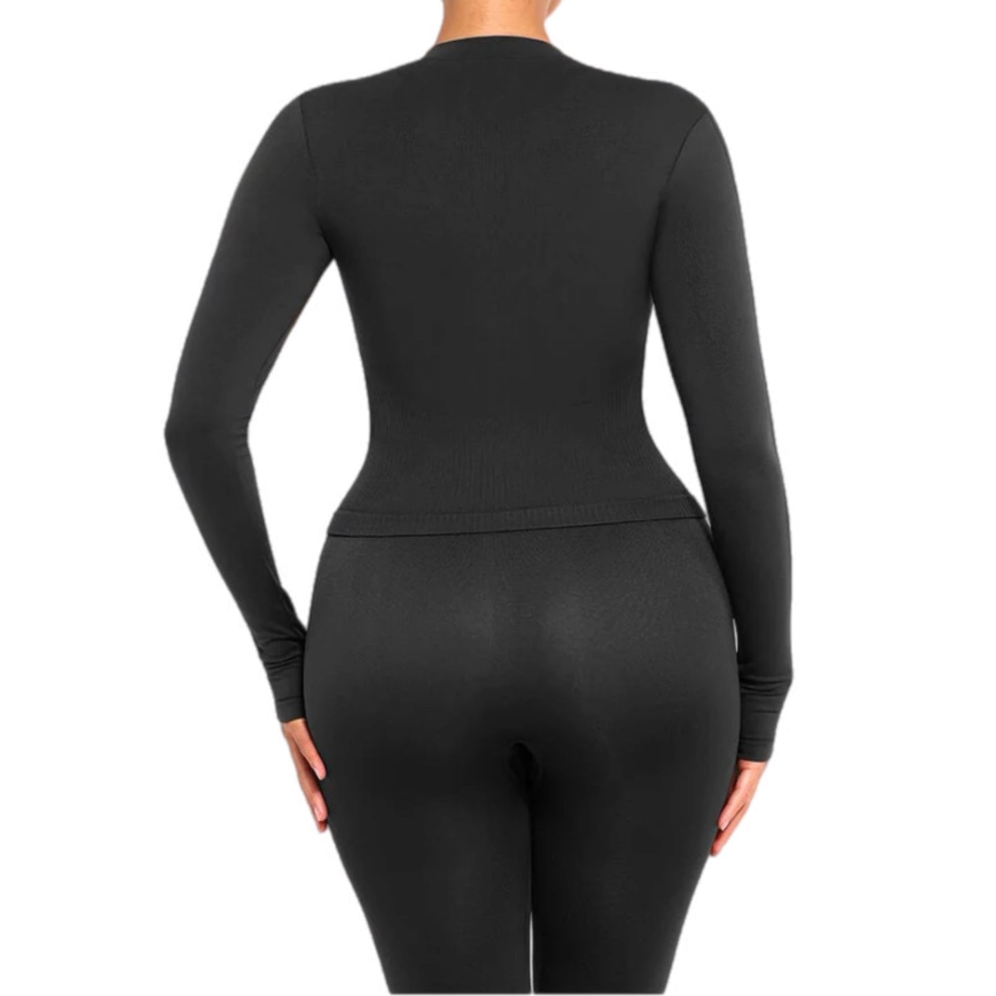 PF™ Thick Seamless Round Neck Woolen Fitness Set