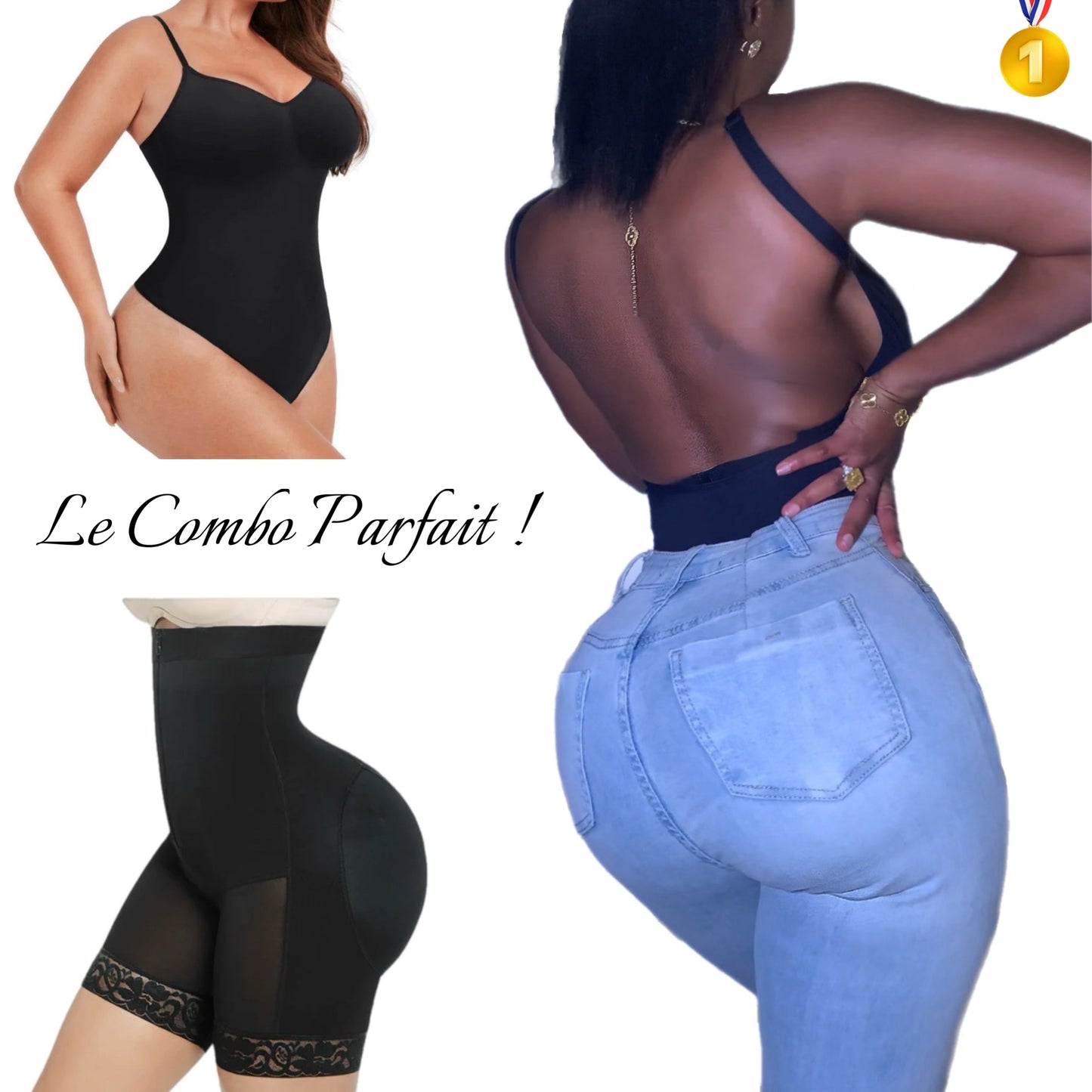 Combo Gaine Post Partum + Body Dos Nu