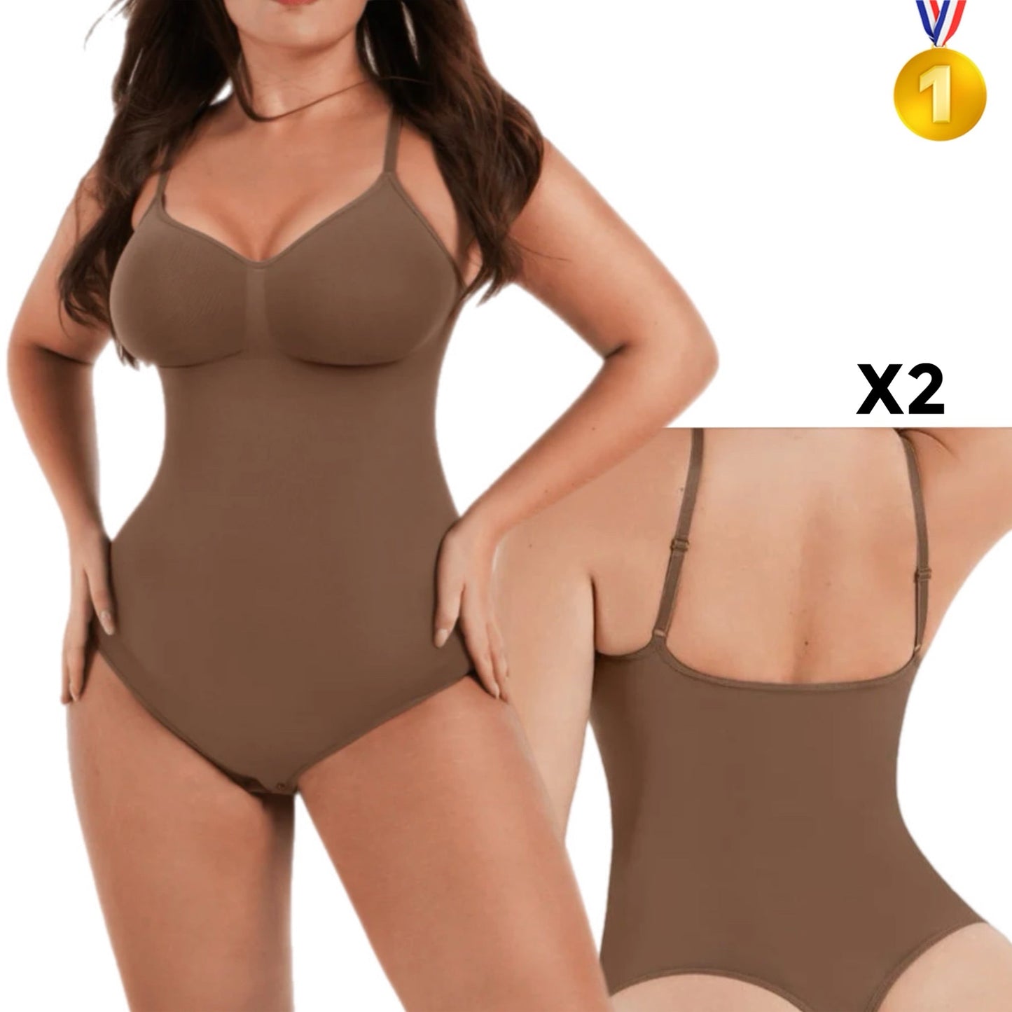 PF™ Lots De 2 Body’s String Simple | Marron | Noir | Beige