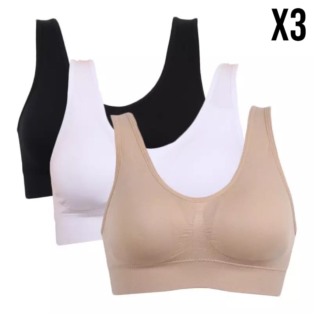 Pack Of 3 Women Bras With Underwire Push Up Bra Set Women's Sexy Bustier  Sports Bra Training Bra With Adjustable For Everyday, Beyondshoping