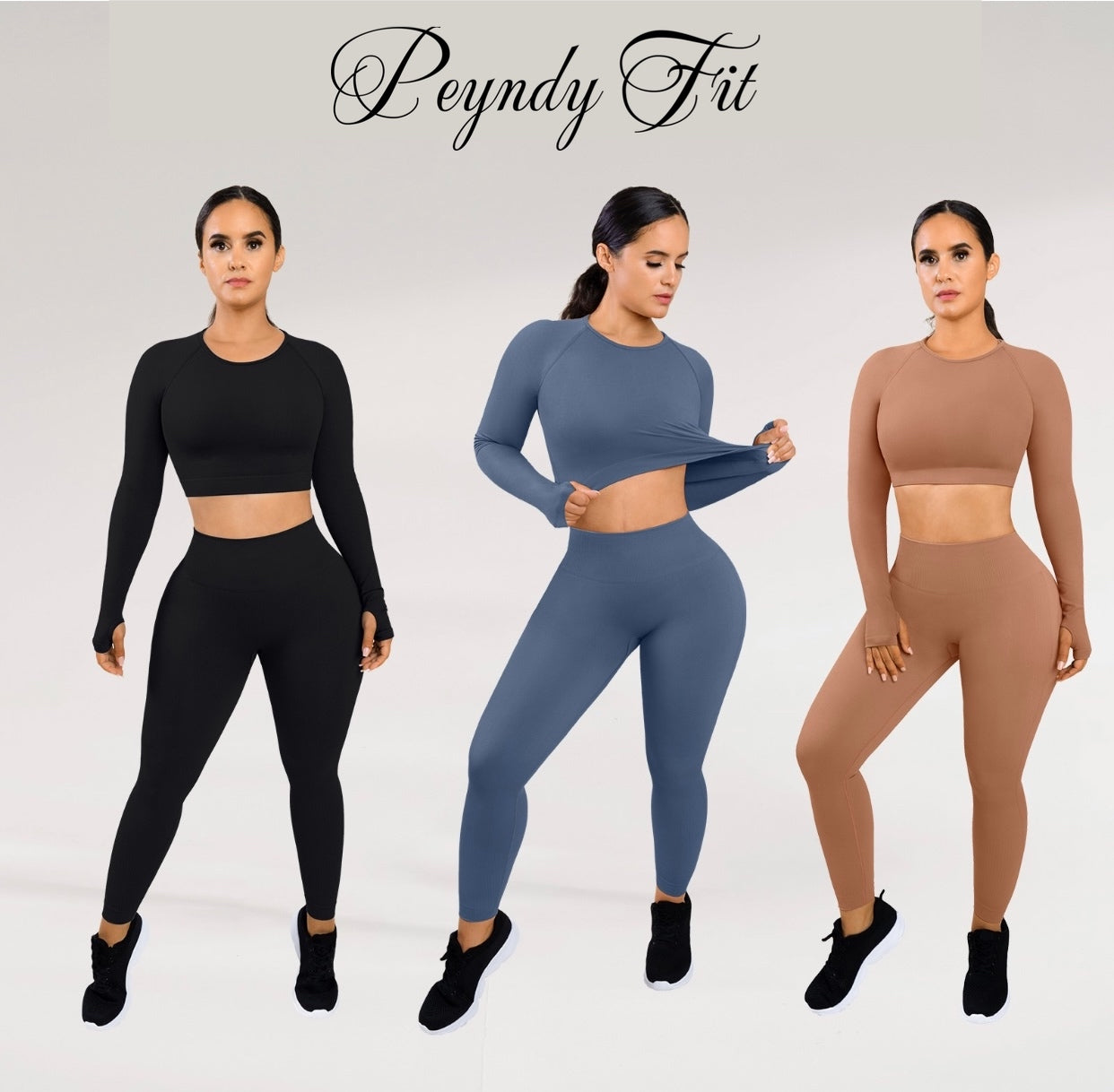 PF™ Thick Fitness Set Leggings and Long Sleeve Top