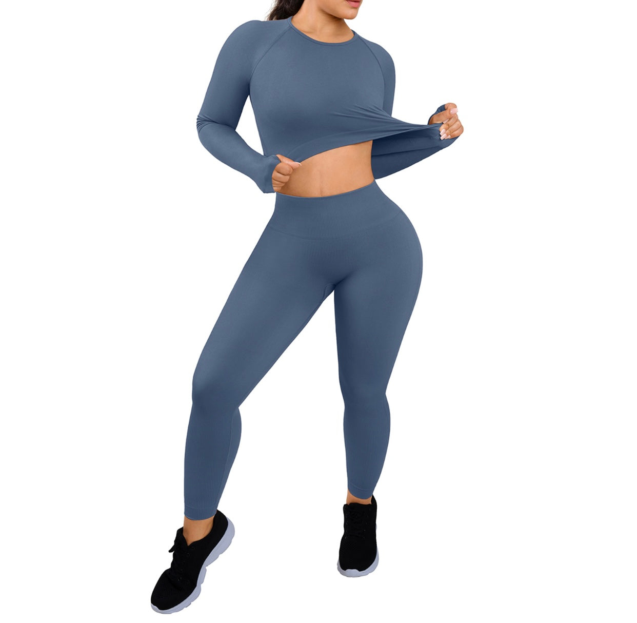 PF™ Thick Fitness Set Leggings and Long Sleeve Top