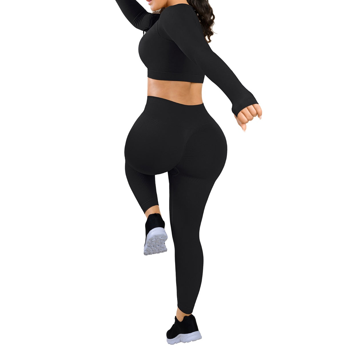 PF™ Thick Fitness Set Leggings and Long Sleeve Top