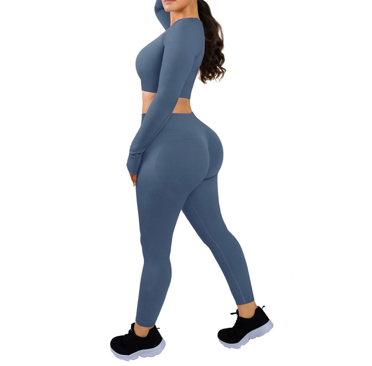 PF™ Thick Fitness Set Leggings and Long Sleeve Top